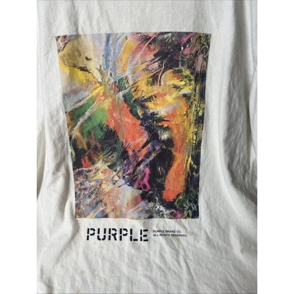 Purple Brand Under The Sun Tee Shirt XL #80080 pre-owned Rtl $145. Bb - Picture 2 of 7